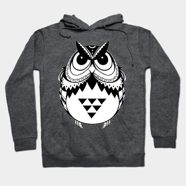 Cute Owl Mandala Hoodie by MeksFashion